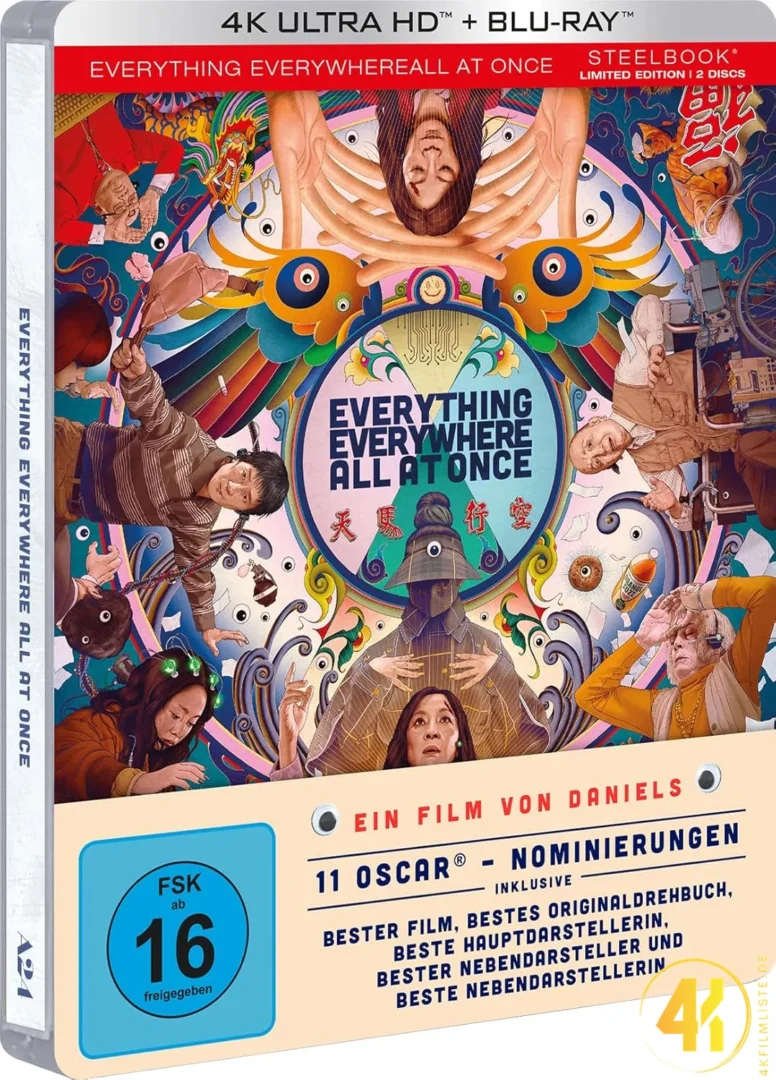 Everything Everywhere All At Once 4K Steelbook Ultra HD Blu-ray Disc