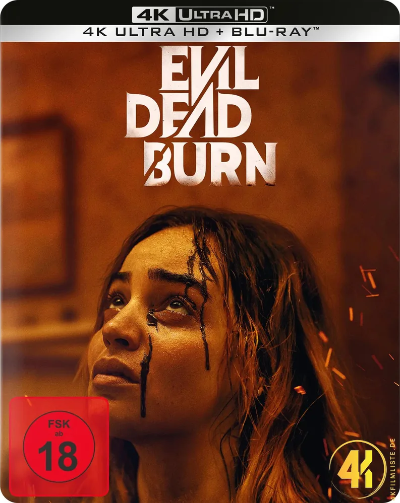 Evil Dead Burn 4K Steelbook Frontcover Ultra HD Blu-ray Disc