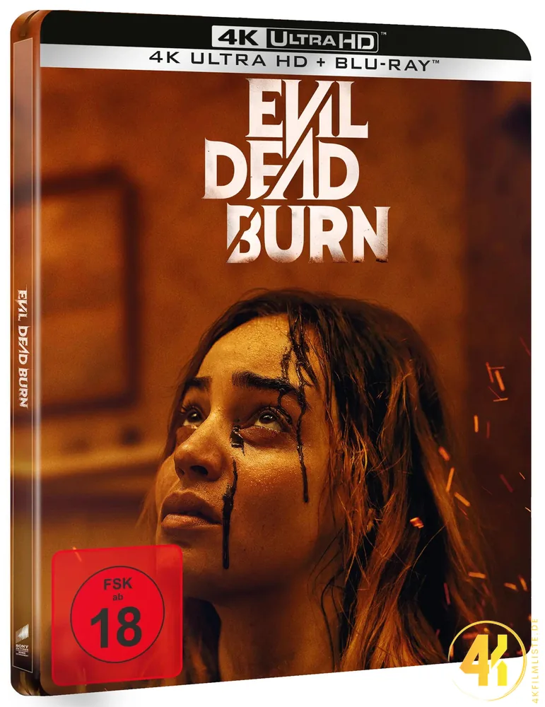 Evil Dead Burn Seitenansicht 4K Steelbook Ultra HD Blu-ray Disc