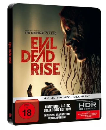 Evil Dead Rise 4K Steelbook Ultra HD Blu-ray Disc