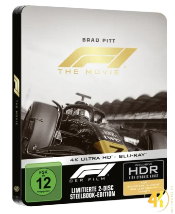 F1 (2025) (Cover A) – 4K Steelbook (UHD + Blu-ray Disc)