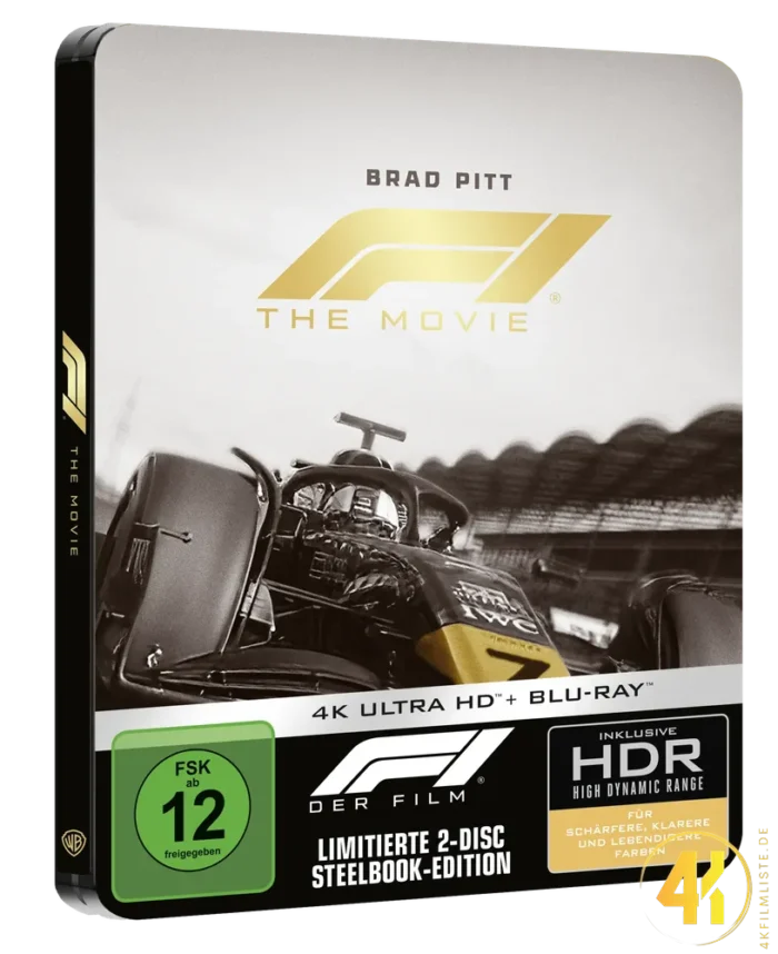 F1 (2025) (Cover A) – 4K Steelbook (UHD + Blu-ray Disc)