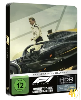 F1 Der Film 4K Steelbook Cover B Ultra HD Blu-ray Disc