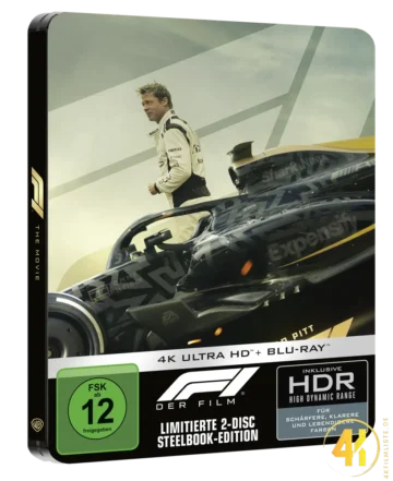 F1 (2025) (Cover B) – 4K Steelbook (UHD + Blu-ray Disc)
