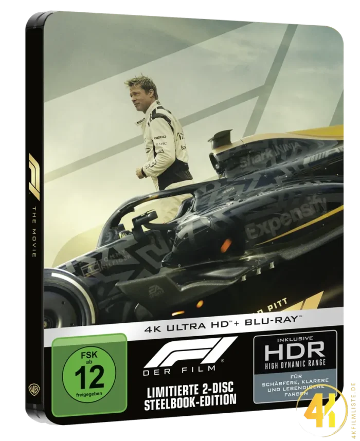 F1 (2025) (Cover B) – 4K Steelbook (UHD + Blu-ray Disc)