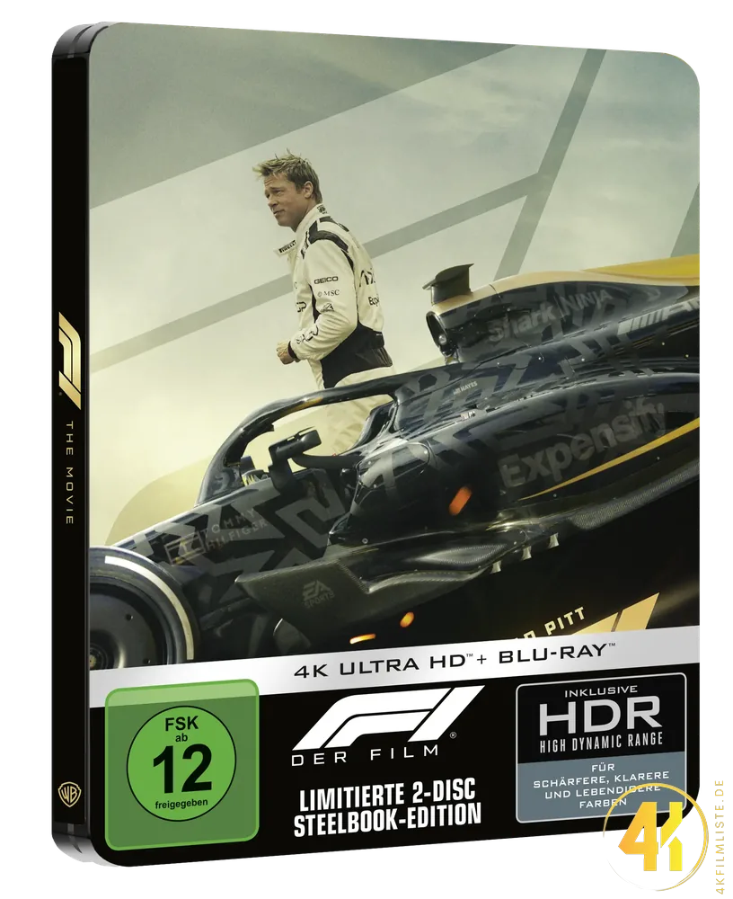 F1 Der Film 4K Steelbook Cover B Ultra HD Blu-ray Disc
