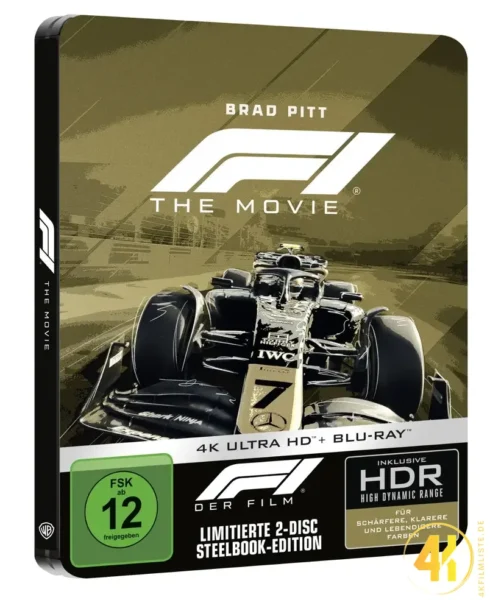 F1 (2025) (Cover C) – 4K Steelbook (UHD + Blu-ray Disc)