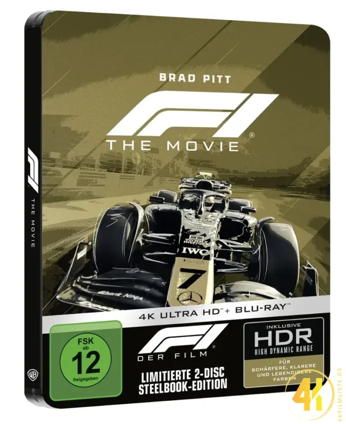 F1 (2025) (Cover C) – 4K Steelbook (UHD + Blu-ray Disc)