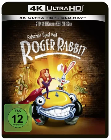 Falsches Spiel mit Roger Rabbit - 4K Blu-ray Disc Cover