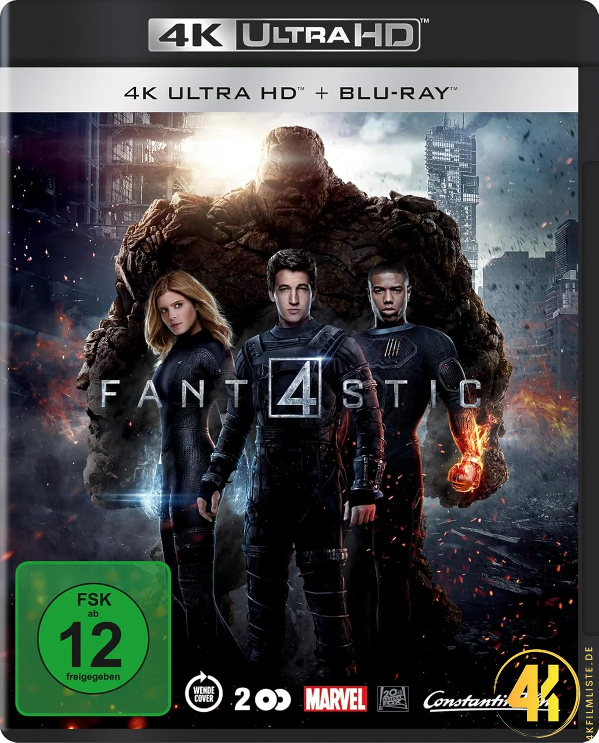 Fantastic Four (2015) – 4K Blu-ray (UHD + Blu-ray Disc)