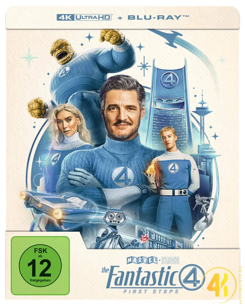 Fantastic Four 2025 4K Steelbook Ultra HD Blu-ray Disc
