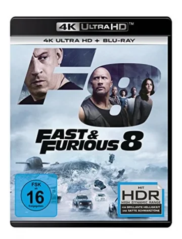 Fast Furious 8 4K Blu-ray UHD Blu-ray Disc
