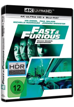 Fast and Furious 4 - Neues Modell. Originalteile 4K Blu-ray Disc Cover