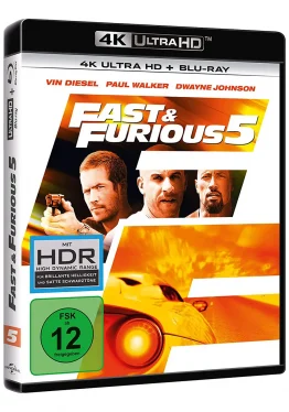 Fast and Furious 5 4K Blu-ray Disc Cover