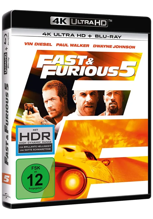 Fast & Furious 5 – 4K Blu-ray (UHD + Blu-ray Disc)