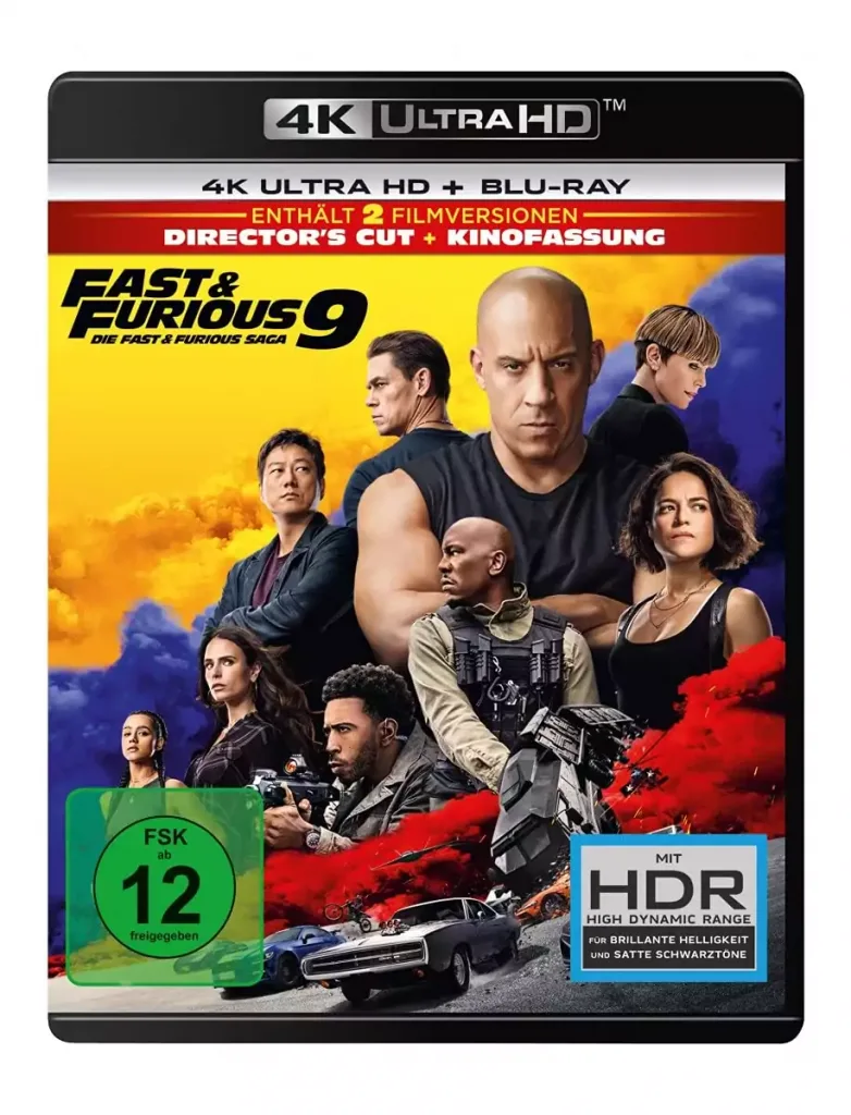 Fast and Furious 9 4K Blu-ray im Director's Cut und der Kinofassung