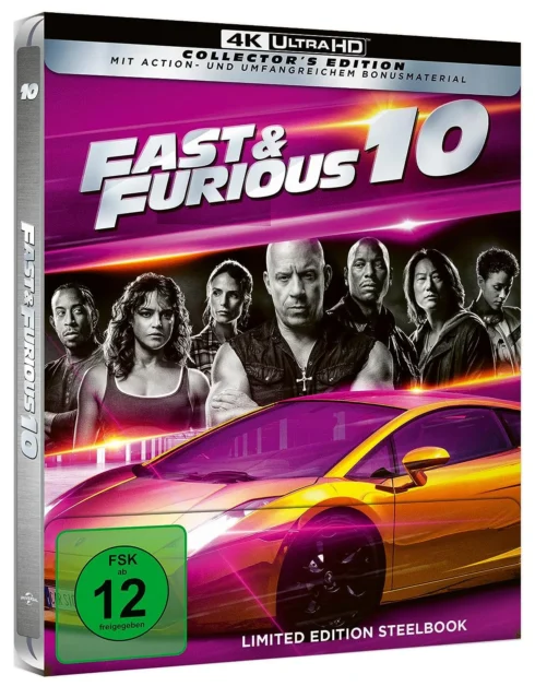 Fast & Furious 10 – 4K Steelbook (UHD + Blu-ray Disc)