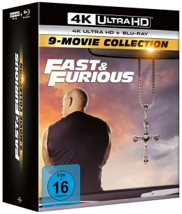 The Fast and the Furious - 9-Film-Set (4K UHD + Blu-ray Disc) (Seitenansicht mit Vin Diesel als Dom)