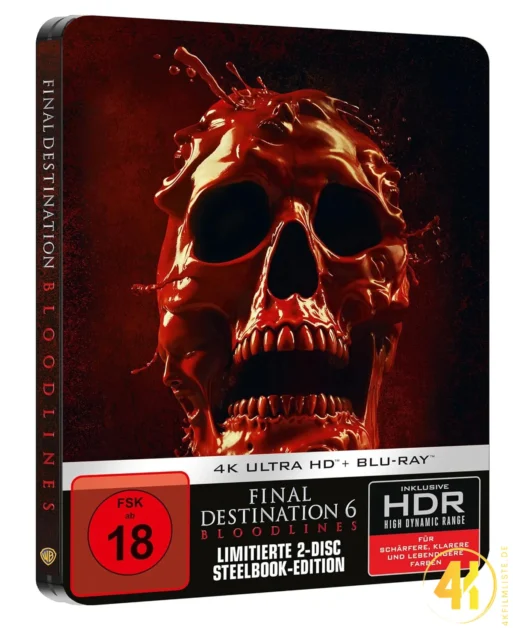 Final Destination 6 Skull Edition 4K Steelbook Ultra HD Blu-ray Disc