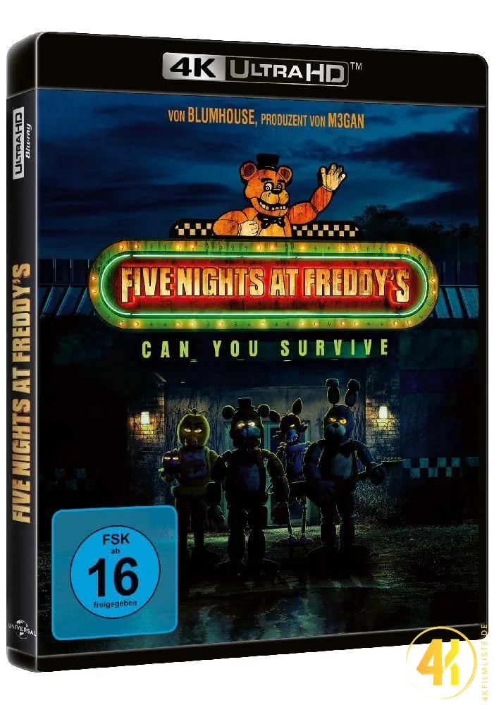 Five Nights at Freddys 4K Blu-ray Ultra HD Blu-ray Disc