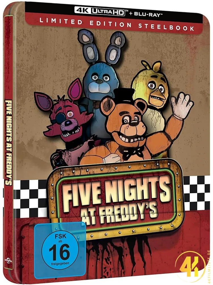 Five Nights at Freddys 4K Steelbook Cover B Ultra HD Blu-ray Disc