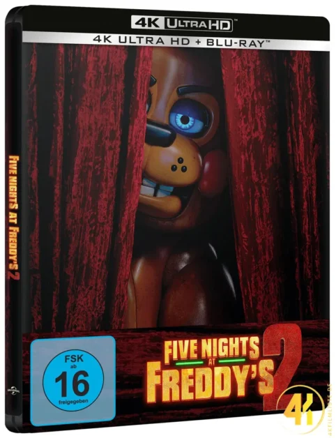 Five Nights at Freddys 4K Steelbook schräge Ansicht Ultra HD Blu-ray Disc