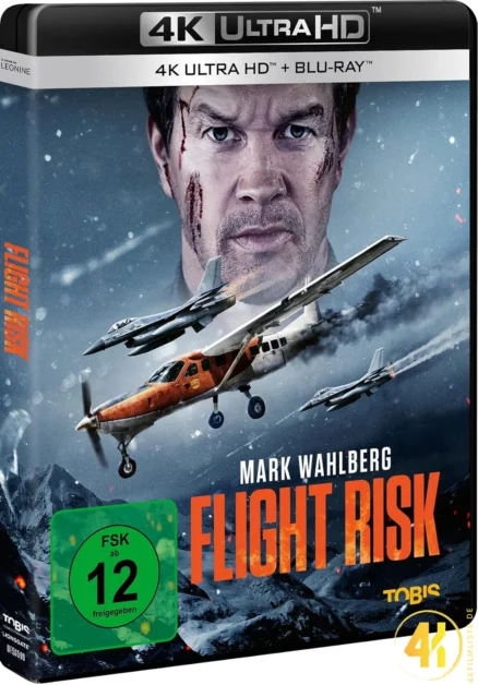 Flight Risk 4K Blu-ray UHD Keep Case Ultra HD Blu-ray Disc