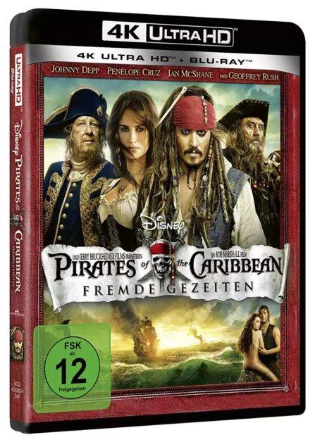 Fluch der Karibik 4: Fremde Gezeiten – 4K Blu-ray (UHD + Blu-ray Disc)