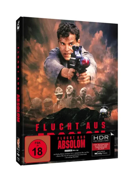 Flucht aus Absolom (Deutsches Artwork) – 4K Mediabook A (UHD + Blu-ray Disc + Bonus Blu-ray)
