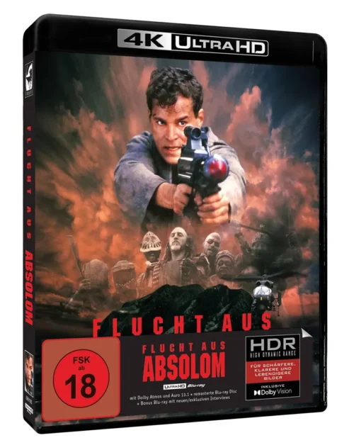 Flucht aus Absolom (deutsches & US Artwork) – 4K Blu-ray (UHD + Blu-ray Disc + Bonus Blu-ray)