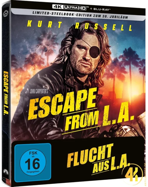Flucht aus L.A. (Limited 30th Anniversary Edition) – 4K Steelbook (UHD + Blu-ray Disc)