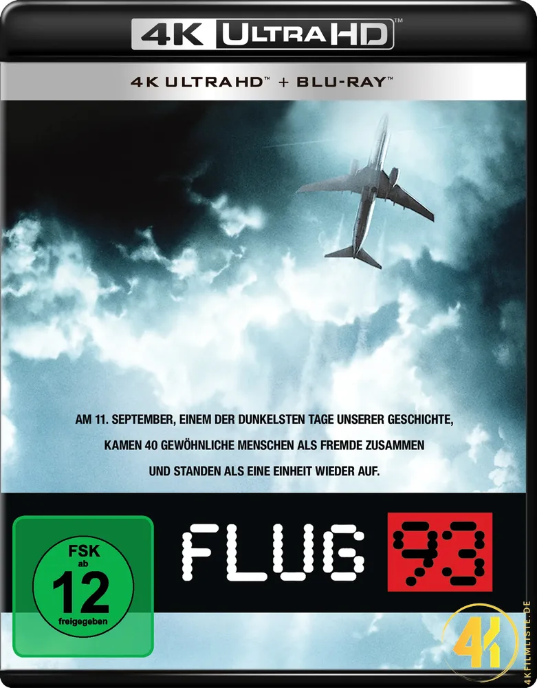 Flug 93 Frontcover 4K Blu-ray Ultra HD Blu-ray Disc