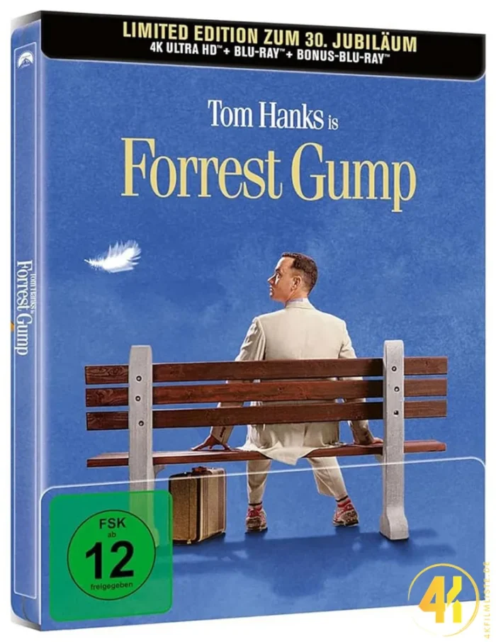 Forrest Gump (Collector’s Edition) – 4K Steelbook (UHD + Blu-ray Disc + Bonus Blu-ray)