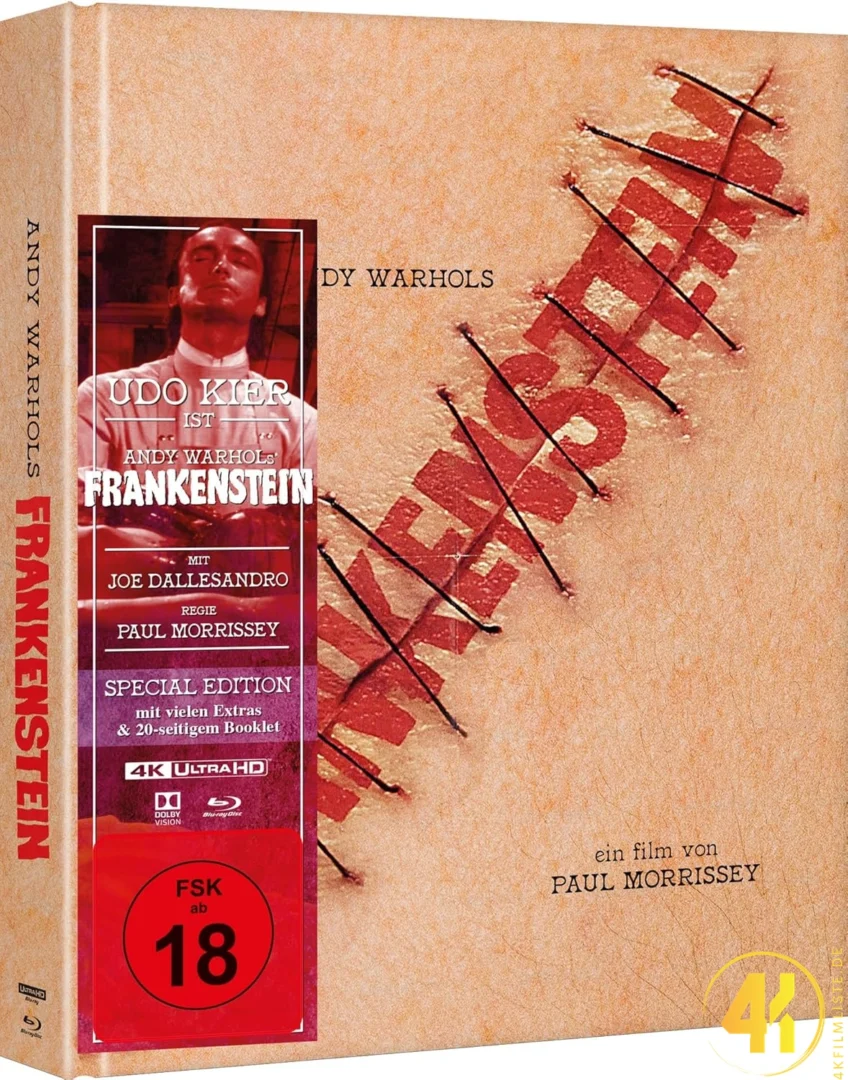 Frankenstein Andy Warhol Cover B Mediabook Ultra HD Blu-ray Disc