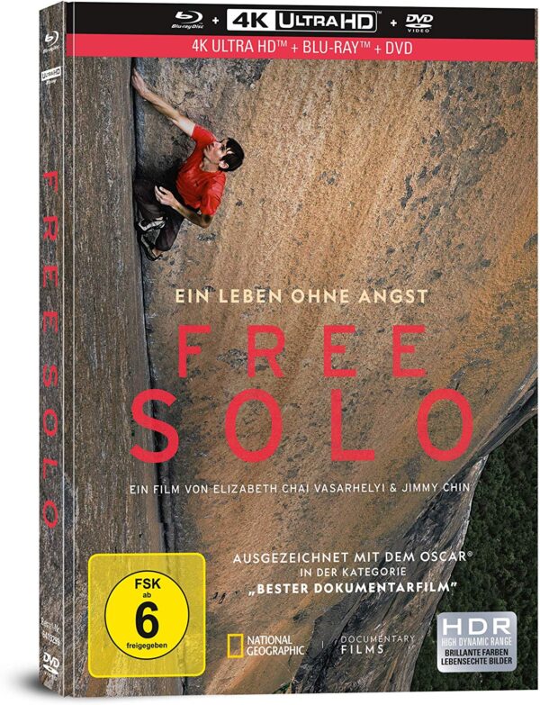 Free Solo (Limited Collector’s Edition) – 4K Mediabook (UHD + Blu-ray Disc + DVD)