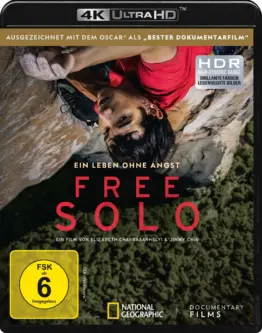 Free Solo Cover mit HDR Frontlogo am UHD Keep Case