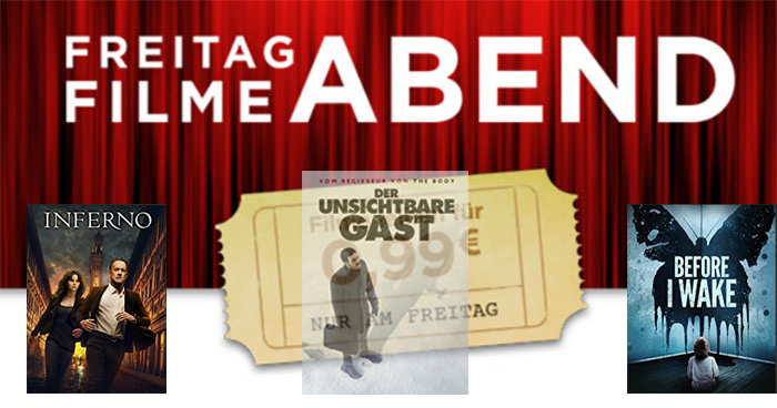 Freitagabend #Filmeabend – 99 Cent für #Inferno #DerunsichtbareGast und 10 weitere Highlights
