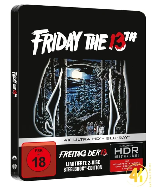 Freitag der 13 4K Steelbook Ultra HD Blu-ray Disc