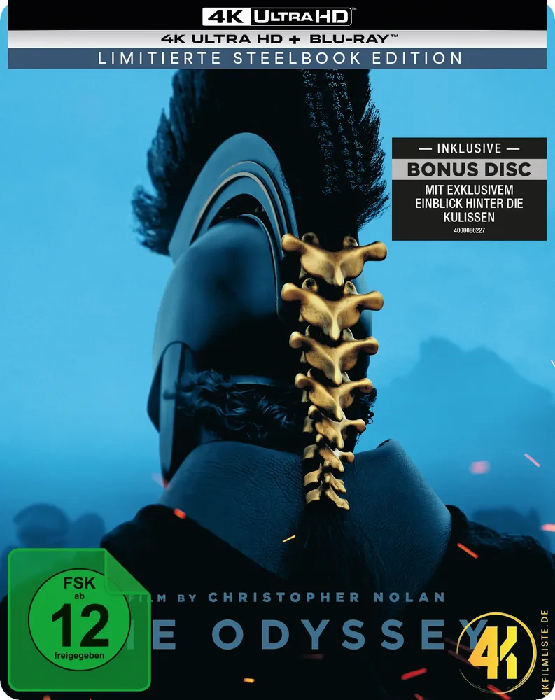 Frontcover Die Odyssee 4K Steelbook Cover A Ultra HD Blu-ray Disc