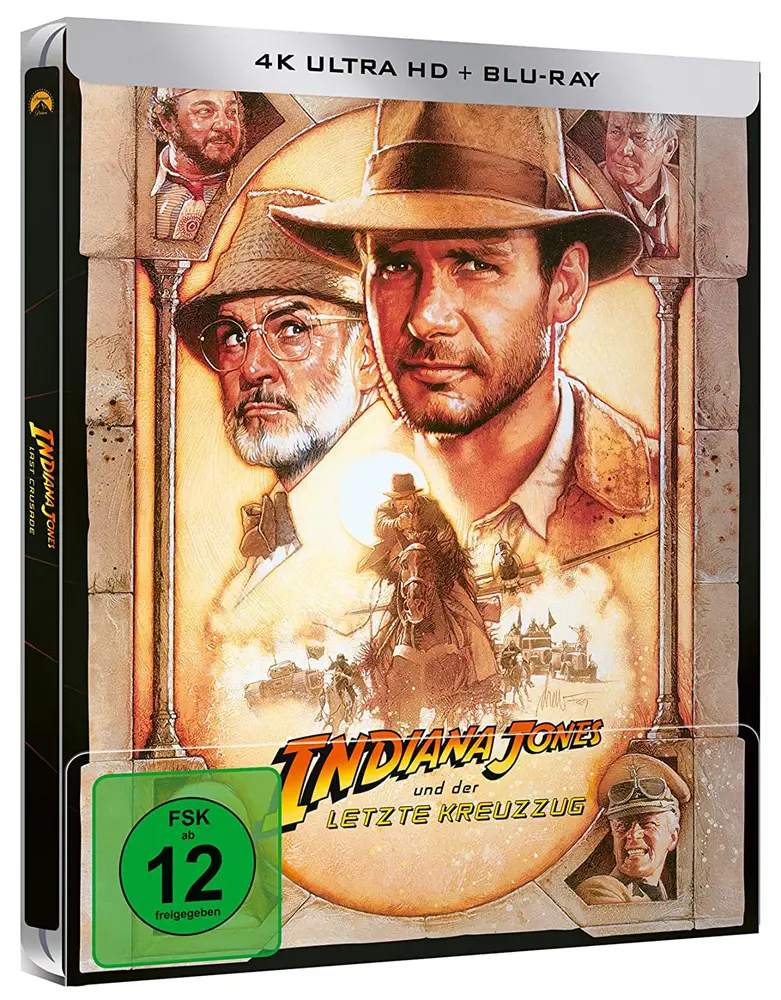 Frontcover Indiana Jones und der letzte Kreuzzug - 4K Steelbook (UHD + Blu-ray Disc)