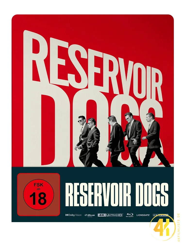 Frontcover Reservoir Dogs rot 4K Steelbook Ultra HD Blu-ray Disc