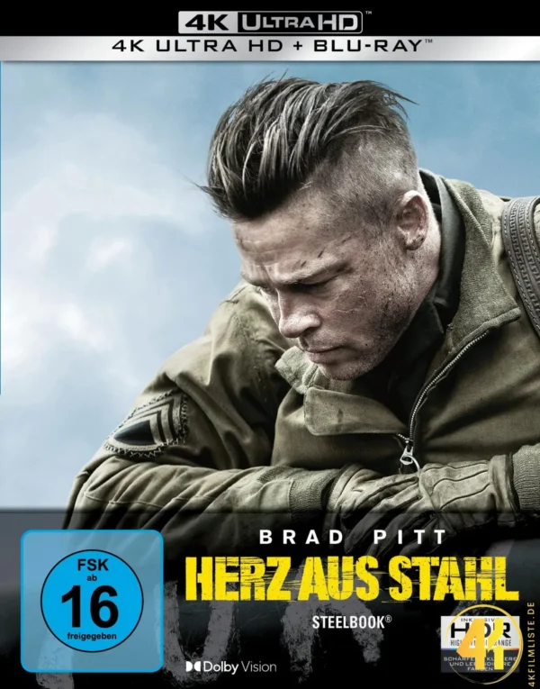 Fury: Herz aus Stahl – 4K Steelbook (UHD + Blu-ray Disc)