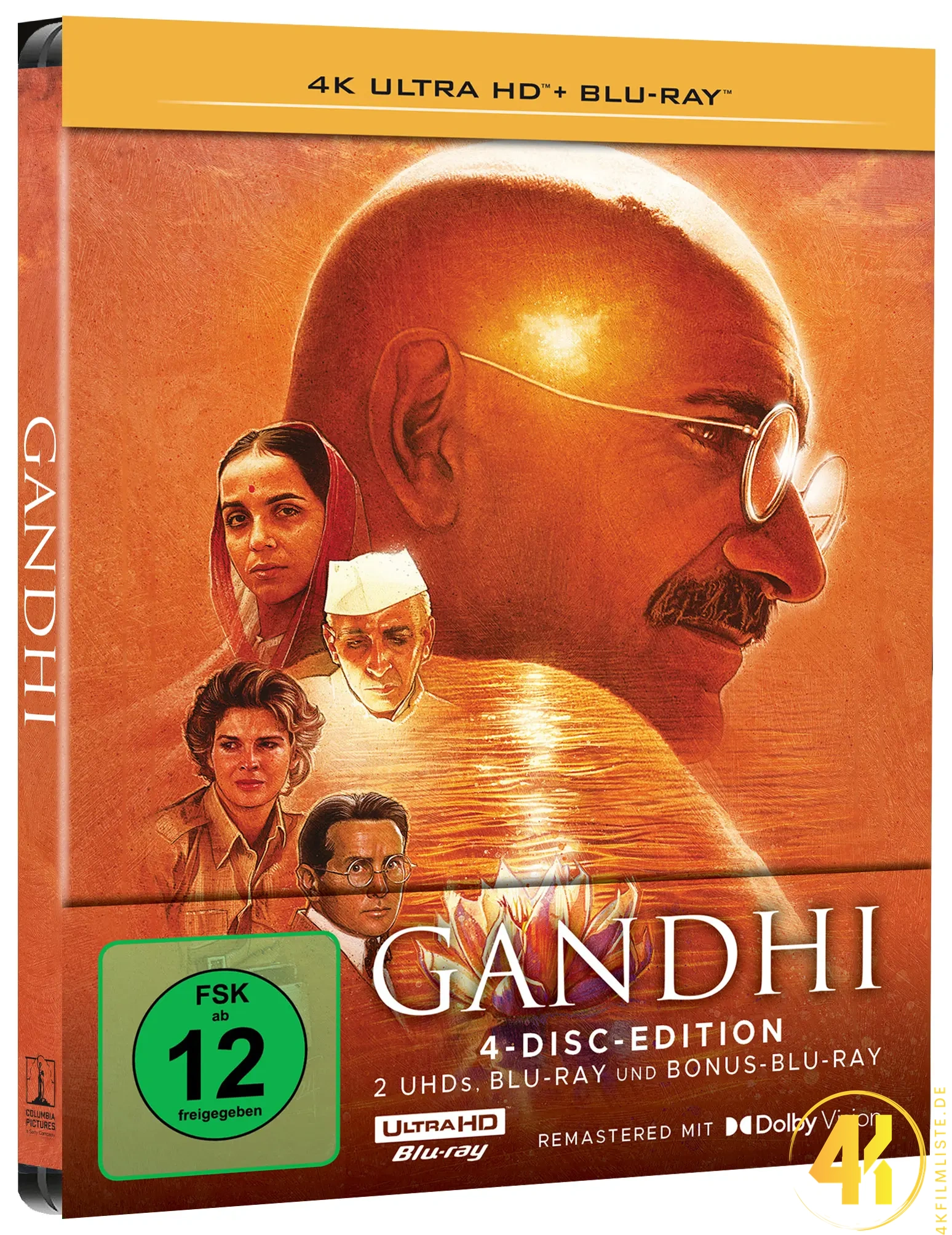 Gandhi – 4K Steelbook (UHD + Blu-ray Disc + Bonus Blu-ray)
