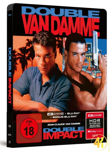 Geballte Ladung Double Impact 4K Steelbook Ultra HD Blu-ray Disc