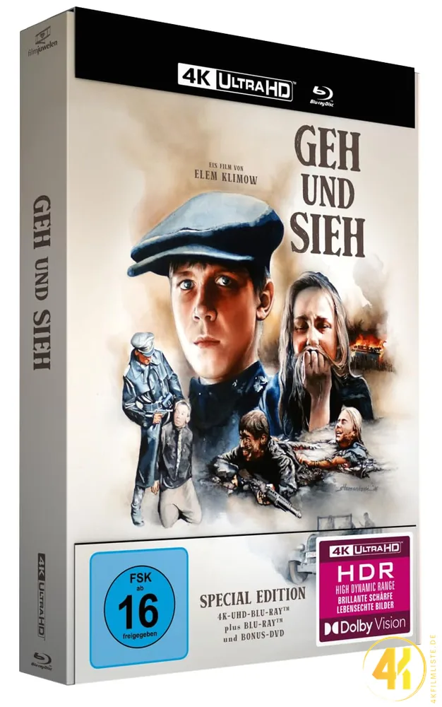 Geh und sieh Seitenansicht 4K Mediabook Ultra HD Blu-ray Disc