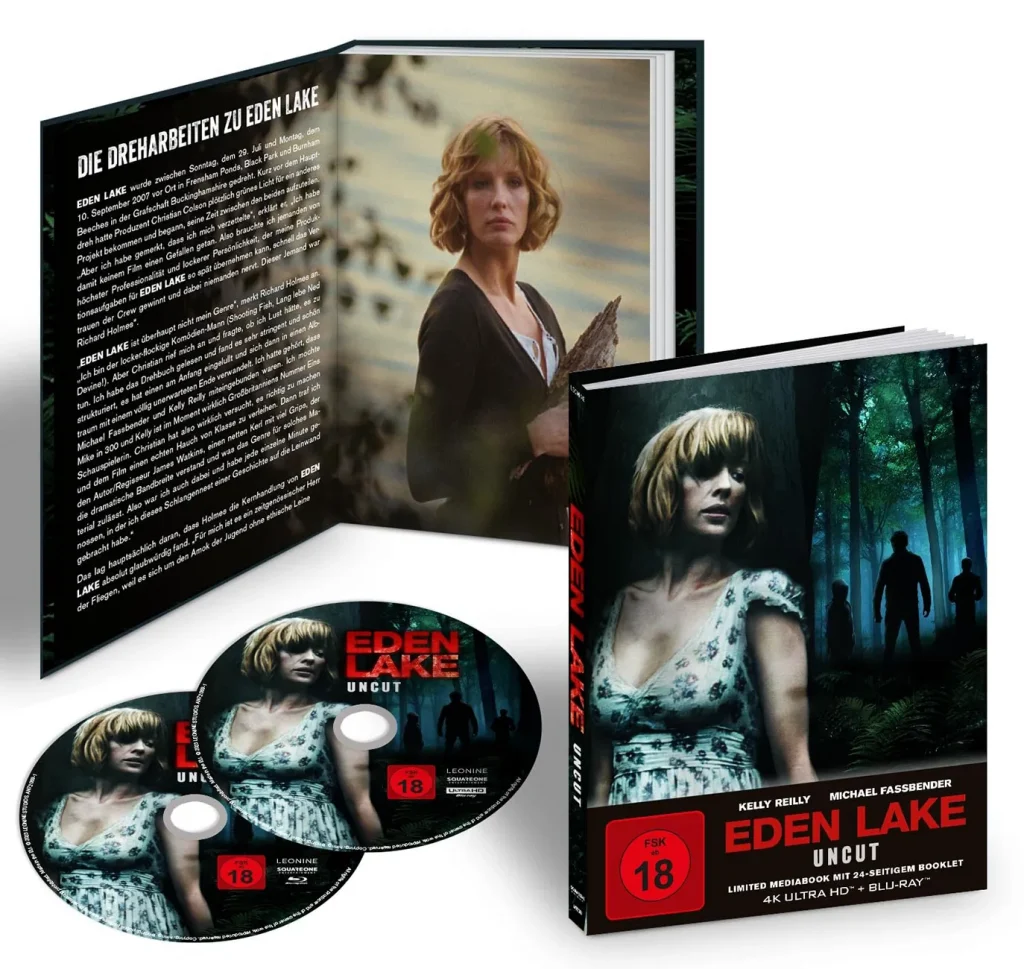 Eden Lake 4K Mediabook mit Kelly Reilly geöffnet