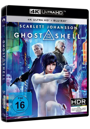 Frontcover Ghost in the Shell 4K UHD Remake mit Scarlett Johansson