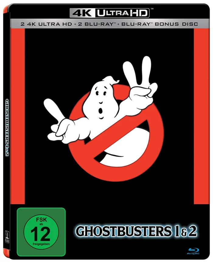 Ghostbusters 1 + Ghostbusters 2 – 4K Steelbook (UHD + Blu-ray Disc + Bonus Blu-ray)