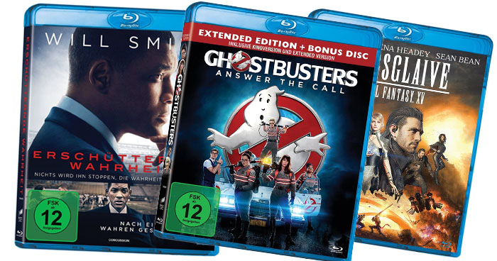 „Ghostbusters“ und weitere Filme ab 6,97 EUR auf Blu-ray Disc