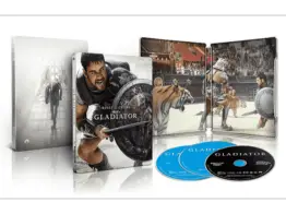 Gladiator als Limited 4K UHD Steelbook mit Russell Crowe auf dem Frontcover (Innenansicht / Inlay)
